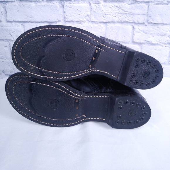 HH Double H Corcoran Paratrooper Black Leather Jump Boots Size 11 - Picture 6 of 9